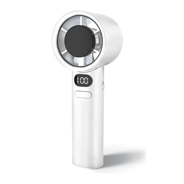 Ventilador Portátil Kimhi Recargable USB 1800mAh con Pantalla LED y 120 Velocidades | Ideal para hogar oficina escuela viajes