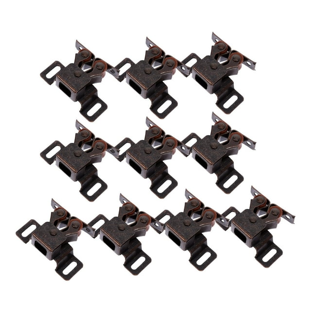 OULII 10PCS Iron Door Latch for Dressers Cabinet and Furniture High Size