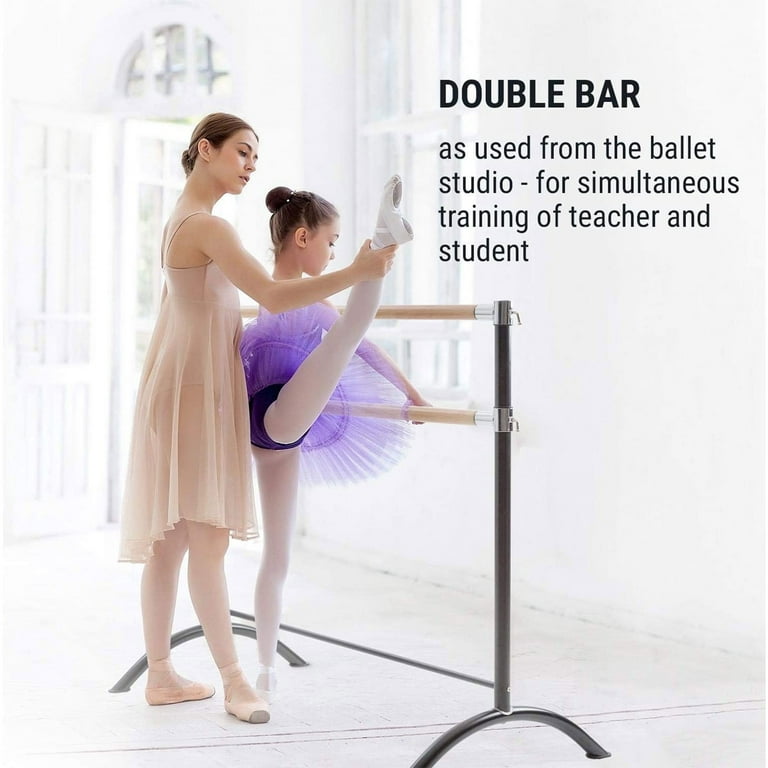  ElevFit Ballet Bar for Home Workout - Portable Ballet Barre  for Home Adult Double Free Standing Ballet Barre Portable Barre Bar for Home  Workout Ballet Bar Kids Dance Barre for