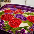 thumbnail image 3 of JML Fleece Sherpa Borrego Blanket 1 Piece,3 Ply Winter Warm Borrego Bed Blanket King 85"x93", 3 of 5