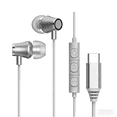 thumbnail image 1 of Metal earphones USB-C(TYPE-C) Wired  Earbuds for iPad Pro iPhone 15/16/17 Series, Hi-Fi Stereo Sound with Mic Volume Control, Universal Android Compatible, 1 of 10