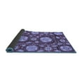 thumbnail image 2 of Ahgly Company Indoor Round Abstract Blue Modern Area Rugs, 3' Round, 2 of 4