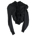 thumbnail image 1 of Pre-Owned Yohji Yamamoto Accordion Puff Sleeve Zipup Jacket in Black Cotton, 1 of 2