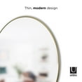 thumbnail image 2 of Miroir mural rond en métal Umbra Hubba, laiton, 2 of 6
