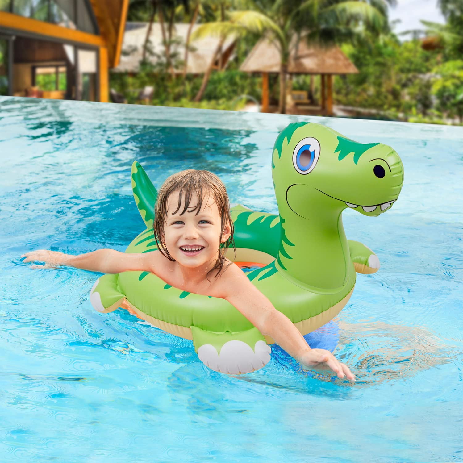 KATAKA Inflatable Dinosaur Pool Float, Kids Pool F