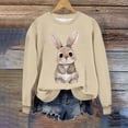 thumbnail image 2 of Womens Blouses Long Sleeve Clearance Easter Women's Round Neck Raglan Sleeves Printed Long Sleeved Top Hoodie, 2 of 4