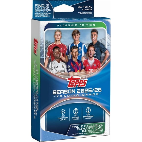 2025-26 Topps UEFA Club Competitions Soccer Hanger Box Cards