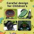 thumbnail image 4 of Track Seven 12V Electric Ride-On ATV, Dinosaur Four Wheeler Electric Car with Bluetooth, LED Lights, Music, Electric Quad Ride-On Toy Car for Toddlers Boys Girls Age 2+, Green, 4 of 7