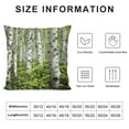 thumbnail image 5 of Shangniulu Throw Pillow Case Birch Trees Short Plush Square Cushion Cover Standard Pillowcase for Men Women Kids Home Decorative Sofa Armchair Bedroom Livingroom, 5 of 5