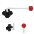 thumbnail image 3 of Unique Bargains 3 Pcs Durable Adhesive Ball Headband Holder Organizer for Home PP Red, 3 of 5
