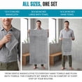 thumbnail image 5 of Utopia Towels 8 Piece Towel Set – Super Absorbent & Quicker-to-Dry, Thick 100% Ring Spun Cotton Towels for Bathroom, Spa & Hotel – 2 Bath, 2 Hand, 4 Washcloths, Cool Grey, 5 of 9