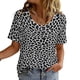 thumbnail image 4 of Ceisia Men's Slim Fit Black-White Leopard Print Round Neck Short Sleeve Casual T-Shirt (S-XXXL) Gifts, 4 of 9