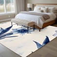thumbnail image 4 of 5'x8' Area Rugs, Vintage Blue Floral Indoor Outdoor Area Rug for Living Room Bedroom, Spring Blooms Botanicals Washable Bathroom Rugs Kitchen Floor Carpet Mats Home Decor Aesthetic, 4 of 8