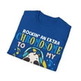 thumbnail image 4 of Trisomy 21 Down's Syndrome Ribbon Rockin' Extra Chromosome Unisex T-Shirt, 4 of 4