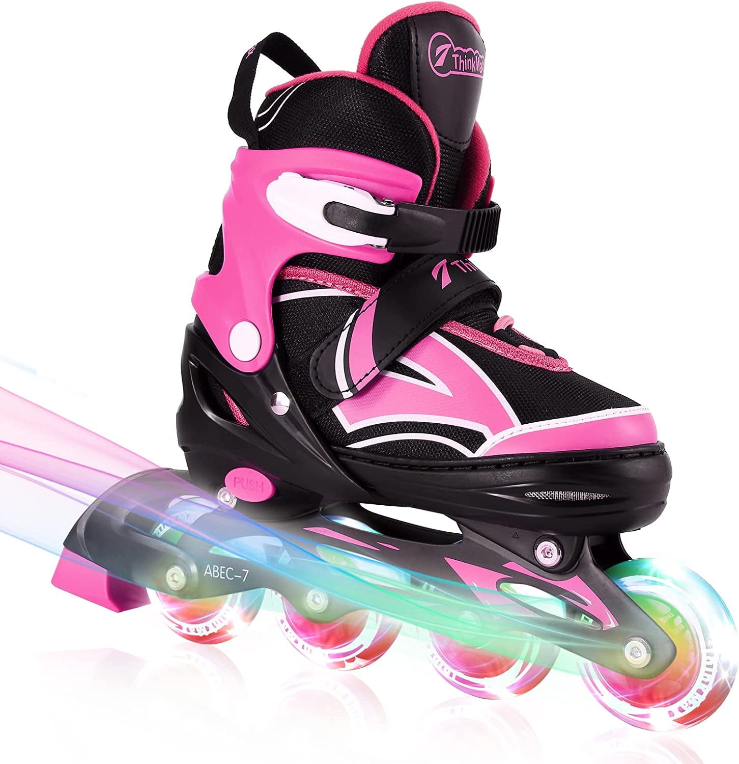 Inline Skates for Kids with Full Light Up Wheels, Adjustable Roller