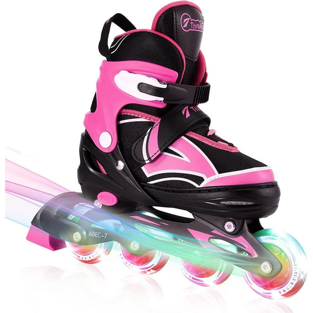 Inline Skates for Kids with Full Light Up Wheels, Adjustable Roller Blades for Toddler & Youth