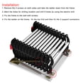 thumbnail image 2 of INTBUYING Wall-Mounted Attic Folding Ladders 14Steps Al-mg Alloy Black-White, 2 of 10