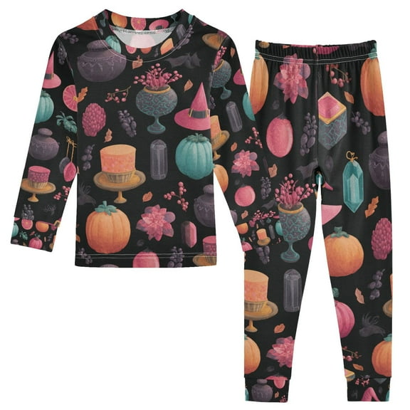 Boys Pajamas Girls Pajama Witch Hat Pink Cute Comfortable Cotton Two-piece Pajama Set
