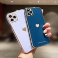 thumbnail image 2 of Compatible with iPhone 11 Pro Max Case for Girl Women Cute Love-Heart Luxury Soft Back Cover Raised Camera Protection Bumper Silicone Shockproof Phone Case for iPhone 11 Pro Max, Royal Blue, 2 of 14