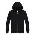thumbnail image 1 of WEAIXIMIUNG Maternity Shirts Summer Cute Solid Color Pure Lined Hoodie with Zipper Pullover Sweatshirt, 1 of 3