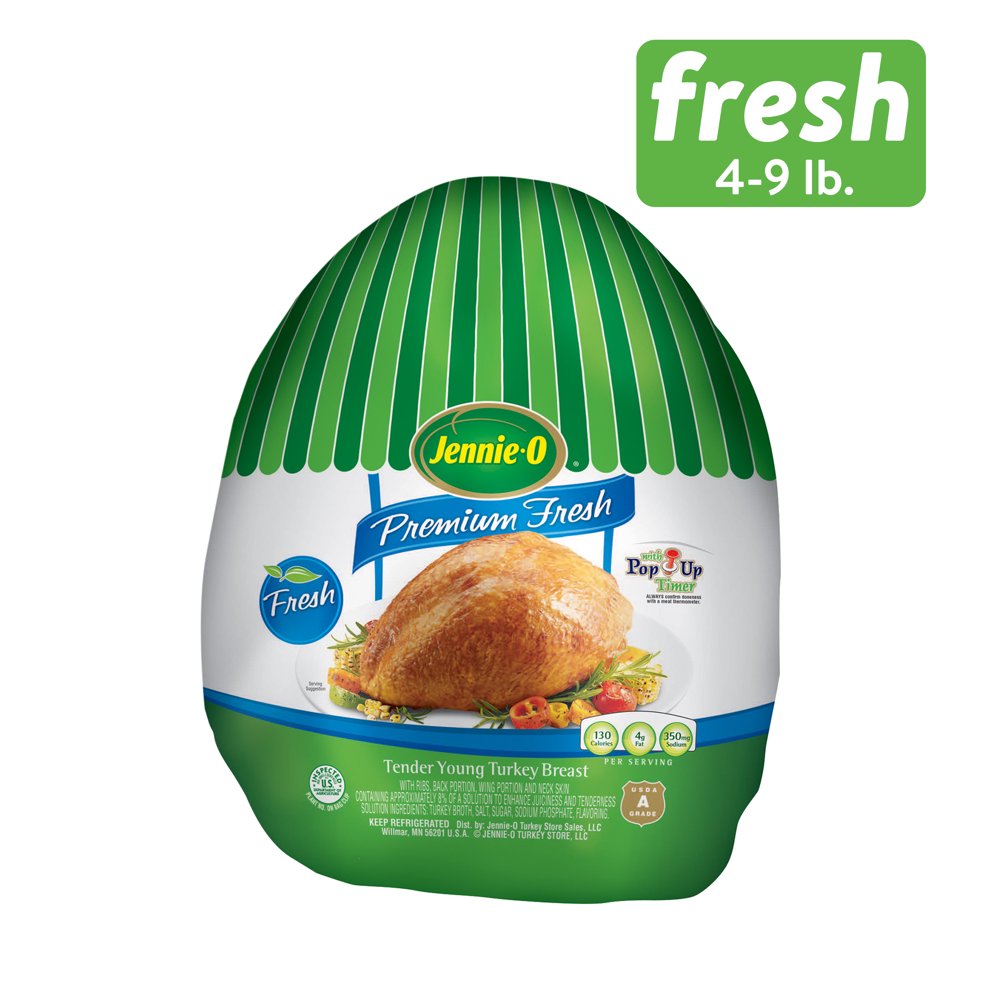 JennieO Fresh Turkey Breast, BoneIn 4.09.0 lb