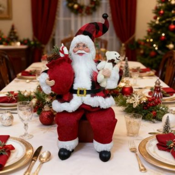 WUJGXI Festive Tabletop Holiday Centerpiece For Home Mantel Shelf Seasonal Display Ornament Decoration