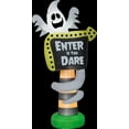 thumbnail image 3 of Gemmy Airblown Inflatable Ghost Trick or Treat Sign, 8 ft Tall, White, 3 of 3