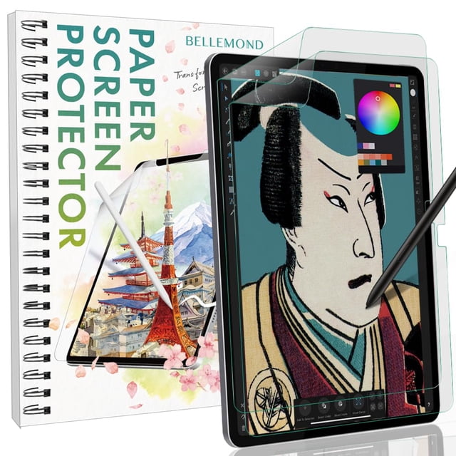BELLEMOND - Protector de pantalla de papel fabricado en Japón para Samsung Galaxy Tab S10 / S9 / S8 Ultra (14.6 pulgadas) | Película PET de superficie mate para escribir, dibujar