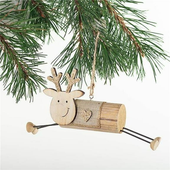Wooden Reindeer Ornament