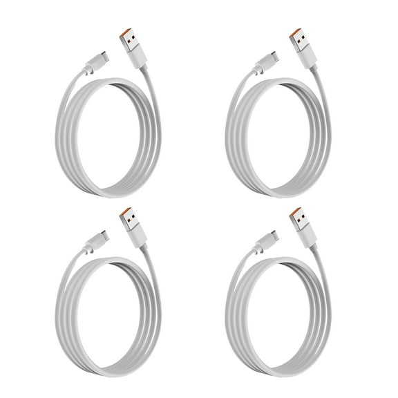 GJX 4Pcs 6.6FT USB C Cable,6A Super Fast Charging USB to USB C Cable,Premium TPE Material Type C Charger USB Cable for Phones