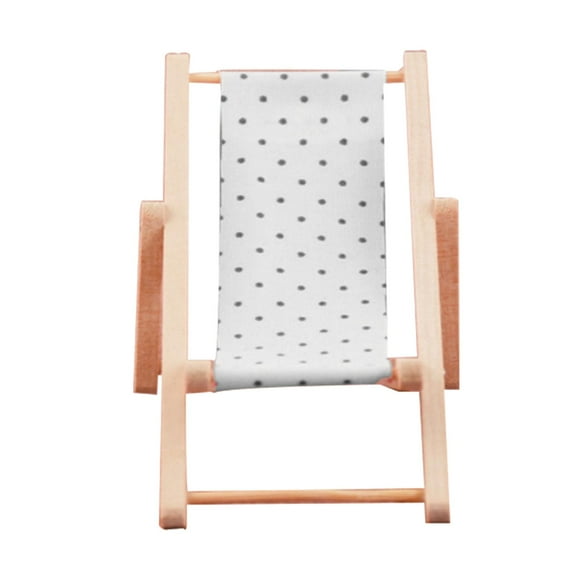 Micro Beach Chair 1:12 Furniture Accessories Folding for Kids B