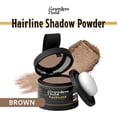 thumbnail image 2 of Seamless Hold Hairline Shadow Powder - Waterproof Hairline Shadow for Instant Coverage, Root Concealer Powder, Fills Thinning Hair for Women and Men, Root Touch Up Hair Powder (Brown), 2 of 11
