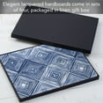 thumbnail image 7 of CounterArt "Blue & White Diamonds" Hardboard Tabletop Placemats 4-Pack, 7 of 7