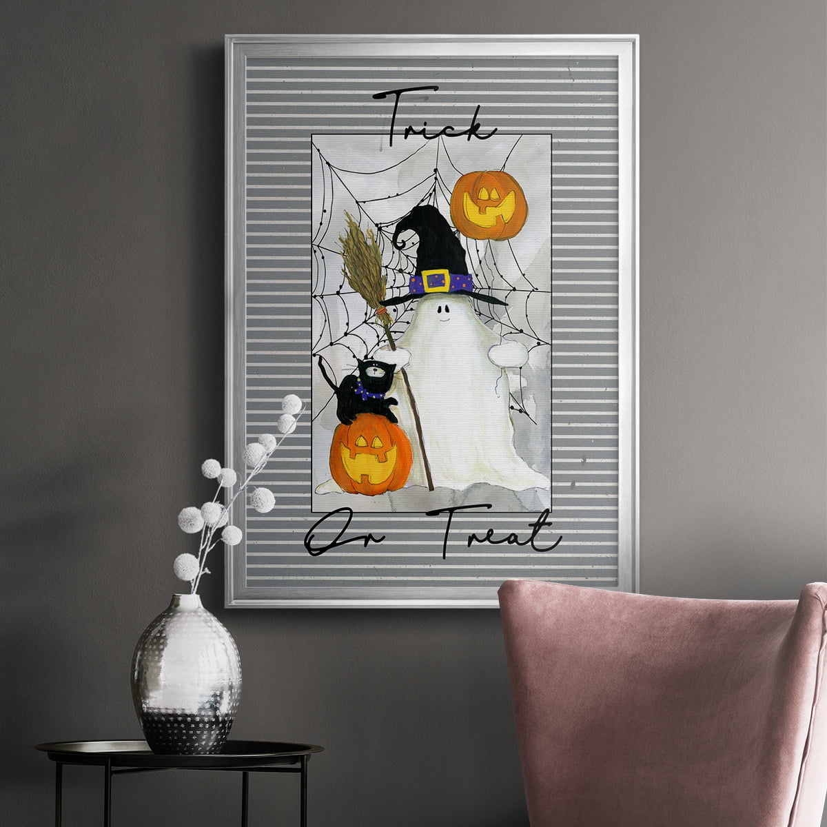 Trick or Treat Ghost Premium Classic Framed Print - Ready to Hang