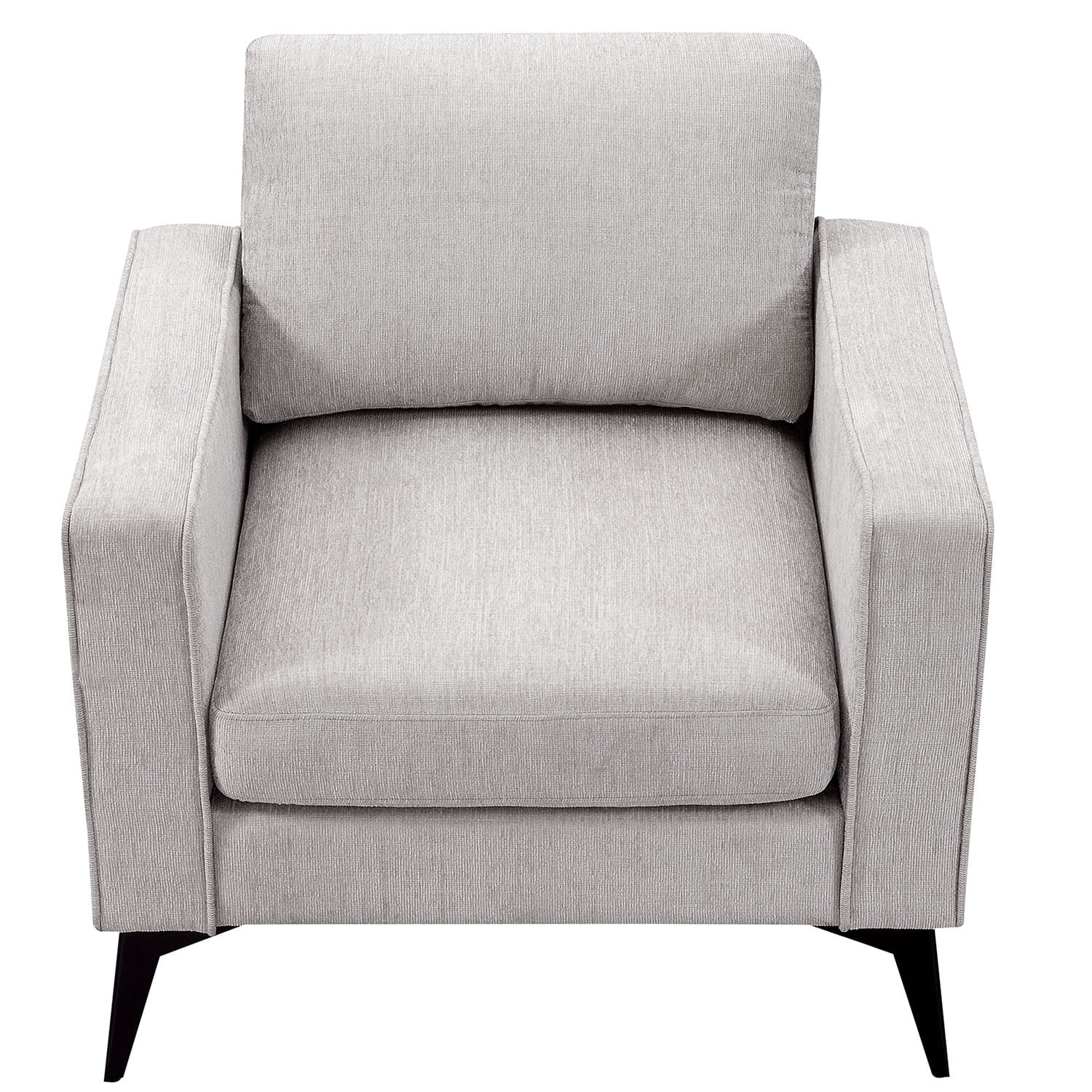 Kadyn Modern 3-Piece Sofa Sets, Upholstered 3-Seat Sofa with Sturdy Metal Legs, Loveseat and Single Chair for Living Room Furniture Set, Beige