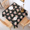 thumbnail image 2 of Pioneer Flower Floral Print Pattern Square Tablecloth, Waterproof Wipeable Spillproof Washable Table Cover for Home Kitchen Party Decor, 42"x42", 2 of 6