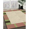thumbnail image 2 of Ahgly Company Indoor Round Patterned Khaki Gold Area Rugs, 3' Round, 2 of 6