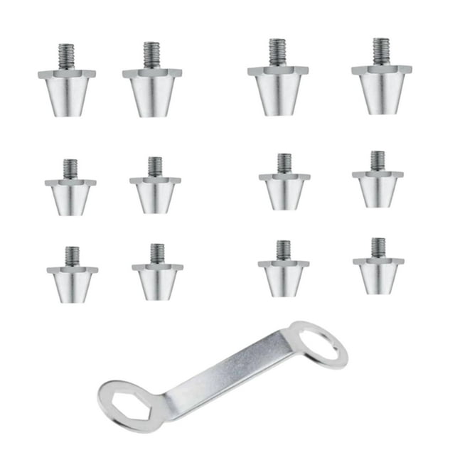 12 tacos para botas de fútbol, tacos para botas de fútbol, tacos antideslizantes de 11 mm y 13 mm para entrenamiento atlético al libre.