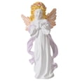 thumbnail image 2 of Escultura de resina de niña de oración, figuras de querubín, obras de arte, decoraciones, figura de ángel rezando Violeta7.2x5.5x14.8cm, 2 of 9