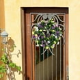 thumbnail image 2 of AMLESO Spring Eucalyptus Wreath All Years Floral Wreath for Wall Wedding Front Door, 2 of 8