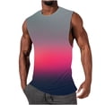 thumbnail image 1 of JIUKE Mens Workout Tank Tops Gradient Color Quick Dry Sleeveless Gym Shirts Loose Fitted Muscle Tee Beach Tops, 1 of 4