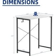 thumbnail image 3 of Computer Desk for Small Spaces with Storage Bag, Home Office Work Desk with Headphone Hook, 3 of 12