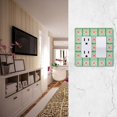 thumbnail image 5 of Yayeee Rocker Switch Wall Plate 1-Gang 4.6"x2.9" Home Decorative Outlet Cover, Green Blossom Mosaic, 5 of 6