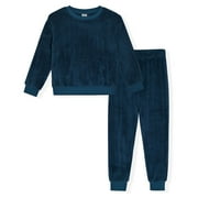 Sleep On It Boys 2-Piece Furry Fleece Pajama Sets - Furry , 12-14