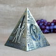 thumbnail image 3 of 6Pack Metal Pyramid Bank Golden Color Desk Decoration For Home And Office Use, 3 of 8