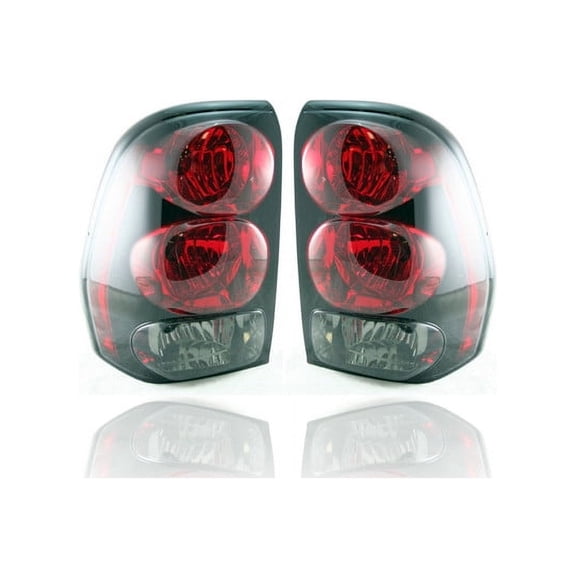 Tail Light Assembly - Compatible/Replacement for '02-09 Chevrolet Trailblazer - Pair, Left Driver   Right Passenger Set - 15131579, 15131578
