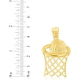thumbnail image 3 of Floreo 10k Yellow Gold Basketball Hoop Sports Pendant, 3 of 3