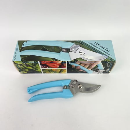 Sprinello Gardening shears and scissors,Forged Classic Bypass Pruner with 1 Inch Cutting Capacity