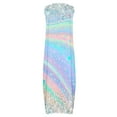 thumbnail image 5 of Dvkptbk Women's Summer Robe Maxi Sans Manches d'Été à Col en V Décontractée Boho, Robe Soleil, Ourlet à Imprimé Dégradé, Longue, Style Piste, Robes de Plage, 5 of 5