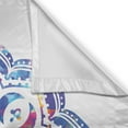 thumbnail image 3 of Ambesonne Colorful Kitchen Curtains, Mandala Effect Soft Colors, 55"x39", Azure Blue Pink, 3 of 3